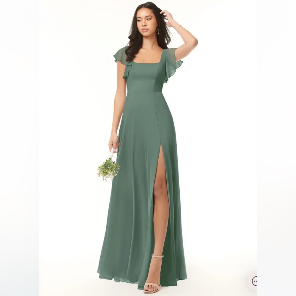 Azazie Eucalyptus Bondi Dress